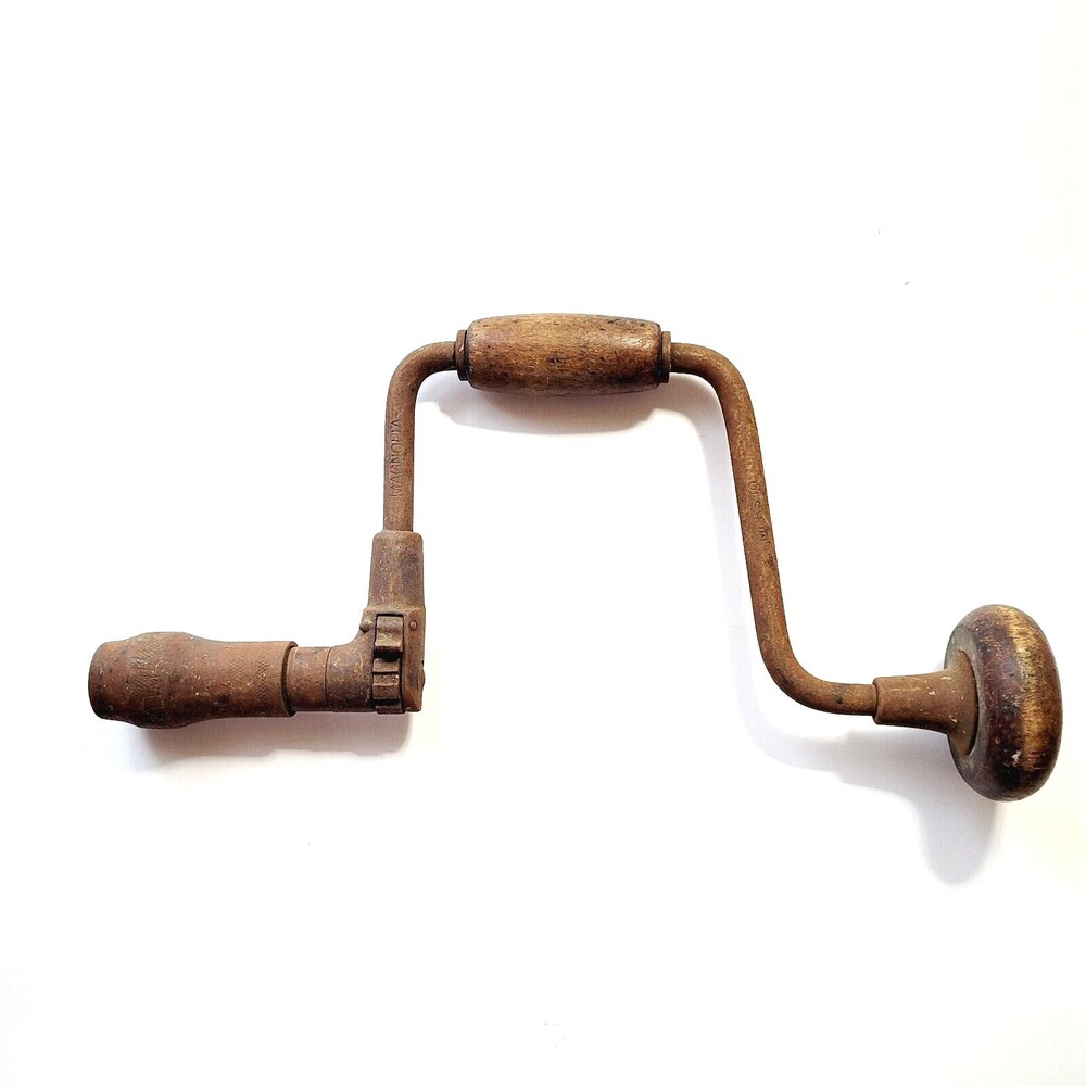 VTG Magnolia Tools Ratcheting Hand Drill Auger Bit Brace Woodworking USA